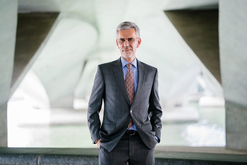 Man in grey suit